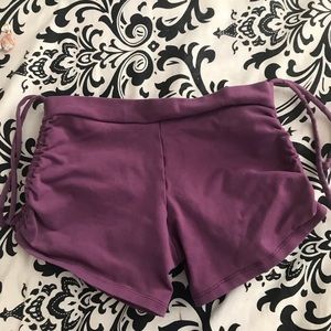 Shakti activewear purple shorts